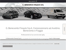 Tablet Screenshot of beneventofinauto.it